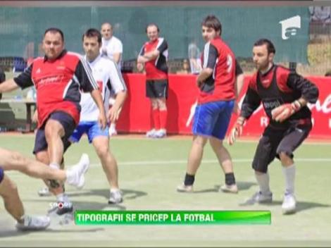 Tipografii au jucat fotbal pentru al treilea an consecutiv in cupa Agressione Group