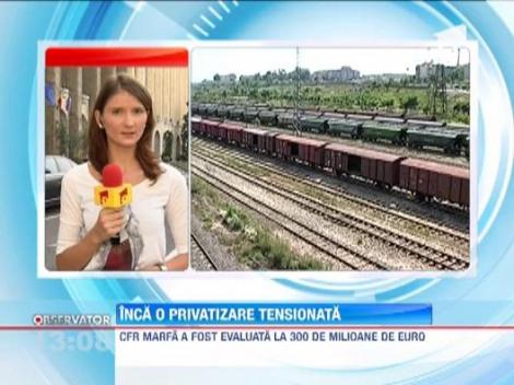 Sindicalistii de la CFR Marfa se tem ca privatizarea companiei va duce la disponibilizari in masa