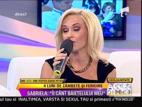 Gabi Firea, cea mai fericita mamica! David Petru, pentru prima data intr-un platou TV