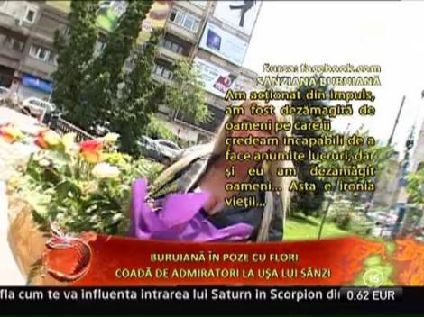 Sanziana Buruiana nu mai sufera dupa despartirea de Ratoi