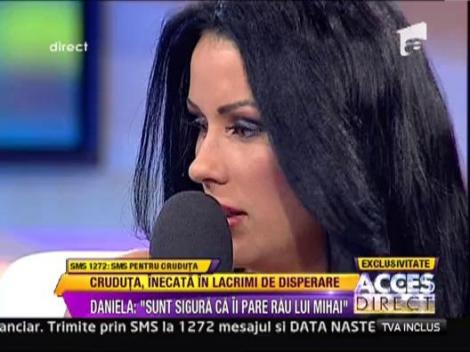 Daniela Crudu, in lacrimi la Acces Direct: "Nu mai exista cale de impacare cu Mihai Costea"