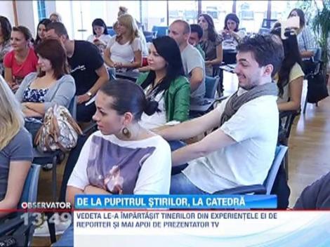 Octavia Geamanu s-a intalnit cu studentii de la Intact Media Academy