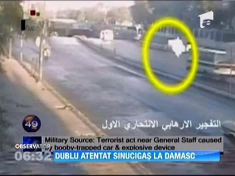 Dublu atentat sinucigas la Damasc