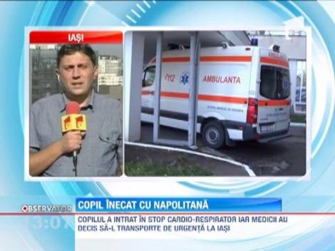 Vaslui: Un copil s-a inecat cu o napolitana