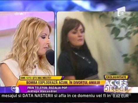 Rozalia Pop, matusa Alexandrei:  "Prigoana este nasul fetei"