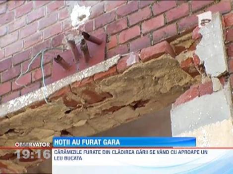 Calarasi: O gara construita in urma cu de 80 de ani a fost demontata si furata caramida cu caramida