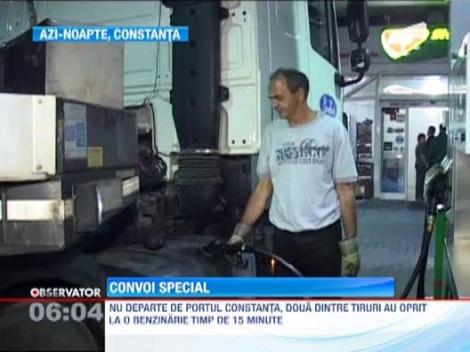 Un convoi militar impresionant a ajuns, azi-noapte, in portul Constanta, dupa o calatorie maraton inceputa in Vama Bors!