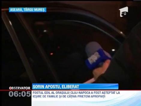 Sorin Apostu, fostul primar al orasului Cluj-Napoca, a fost eliberat