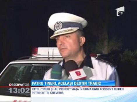 Patru tineri au murit in urma unui cumplit accident de circulatie in Crevedia