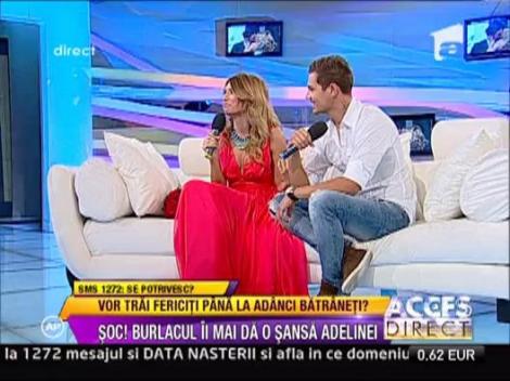 Intalnire de gradul 0 la Acces Direct: Sergiu Barboni si Adelina, ca doi porumbei!