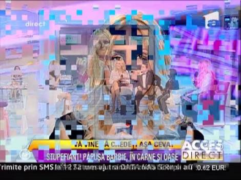 Chipul care a sedus Marea Britanie, in platoul Acces Direct. Vezi secretele unei papusi in carne si oase!