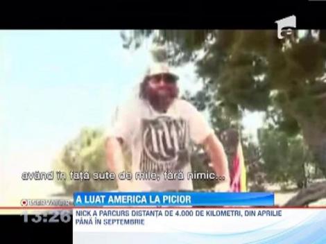 Un american a traversat Statele Unite pe jos in 178 de zile