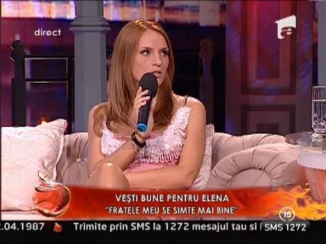 Elena Hueanu: "Fratele meu se simte mai bine"