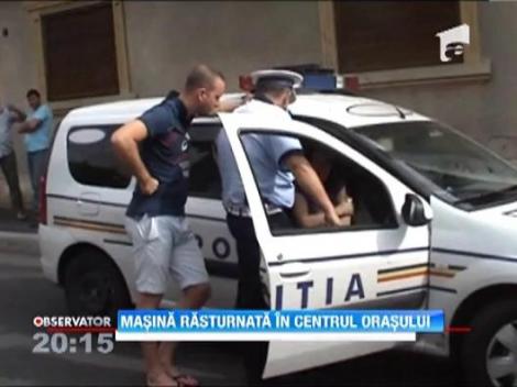 Grav accident in centrul orasului Drobeta Turnu Severin! O femeie a uitat sa dea prioritate