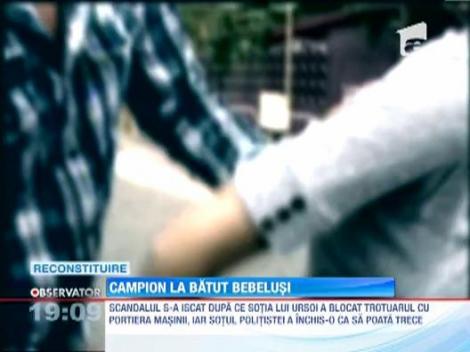 Un fost campion de kickboxing si-a masurat fortele, in plina strada, cu o femeie insarcinata si un copil de nici doua luni