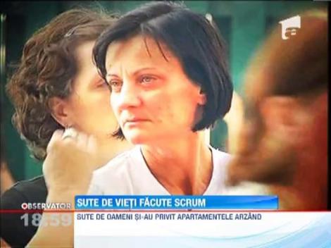 Circa 600 de oameni au fost afectati de focul izbucnit in cartierul nou de langa Bucuresti