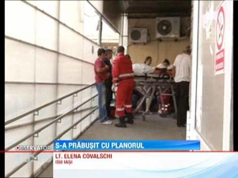 UPDATE! Un pilot s-a prabusit cu planorul in Iasi