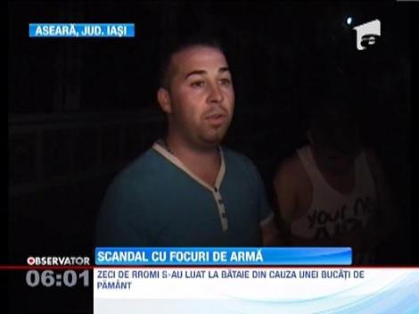 Scandal cu bate, sabii si pistoale intre membrii unei familii de rromi din Iasi