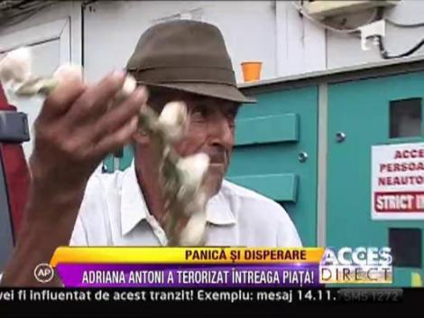 Panica si lupte ca la Rovine intr-o piata din Capitala! Adriana Antoni a semanat teroare printre tarabagii