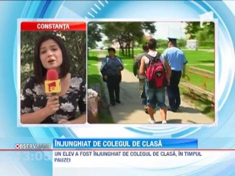 Incident sangeros intr-un liceu din Olteni! Un elev de 17 ani a fost injunghiat de un coleg