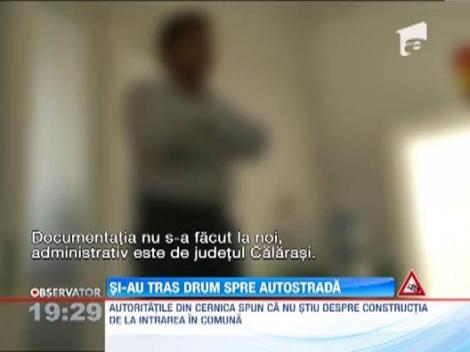 Constructie la limita legii pe Autostrada Soarelui