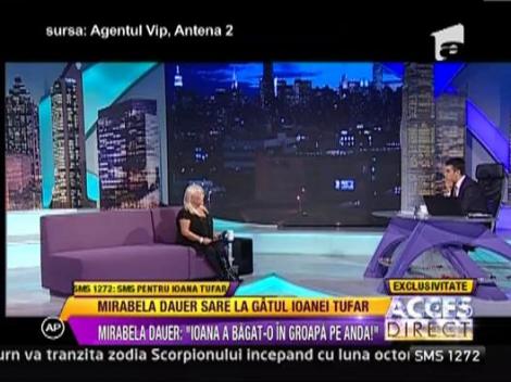 Mirabela Dauer sare la gatul Ioanei Tufar