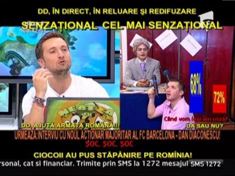 SENZATIONAL. Dan Diaconescu "Simion", in direct si in reluare la Neatza! Ce spune despre "ciocoii" din Romania