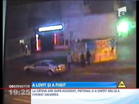 Un sofer este dat in urmarire dupa a lovit un om pe trecerea de pietoni si a plecat