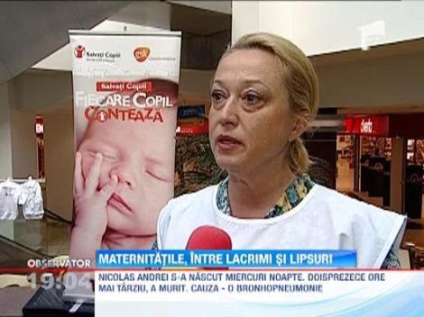 Parintii care acuza medicii dintr-un spital de neglijenta si-au inmormantat pruncul