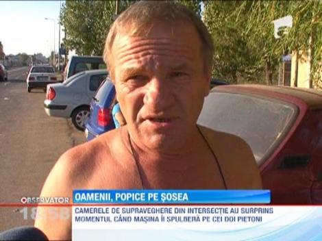 UPDATE / IMAGINI SOCANTE! Loviti langa trecerea de pietoni