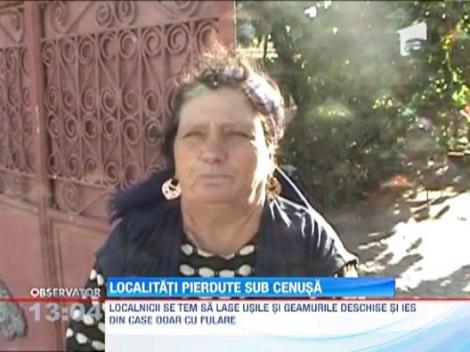 Mai multe sate din Mehedinti, acoperite de un urias nor de cenusa toxica