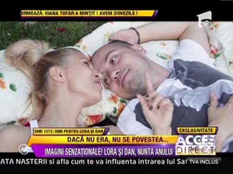 Lora si Dan, clip special cu nunta lor pentru fani