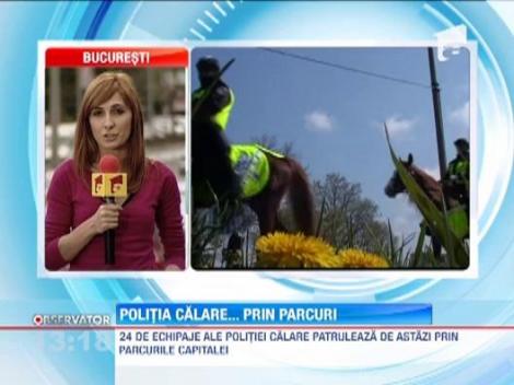 Patrule calare in parcurile din Capitala