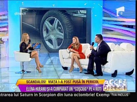 Elena Hueanu, inselata cu o masina de lux