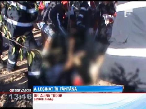 A lesinat in fantana