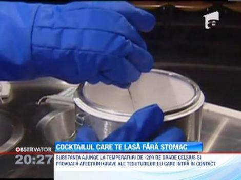 O tanara a ajuns la spital dupa ce bause, intr-un club, cateva cocktailuri cu azot lichid