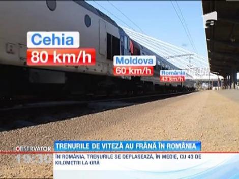 Romania, din nou pe lista rusinii: Cel mai rapid tren din Europa circula la noi in tara cu viteza unui personal