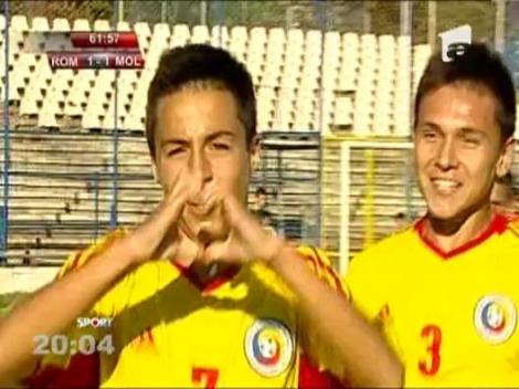 Fiul lui Hagi a dat primul sau gol pentru nationala in amicalul cu Moldova