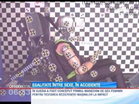 Egalitate intre sexe: La testele de siguranta auto vor fi folosite si manechine femei