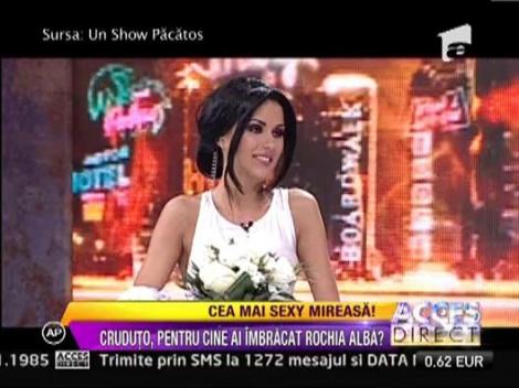 Daniela Crudu, in rochie de mireasa