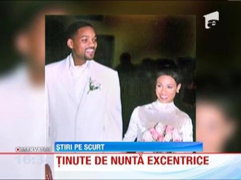 Tinute de nunta excentrice purtate de celebritati