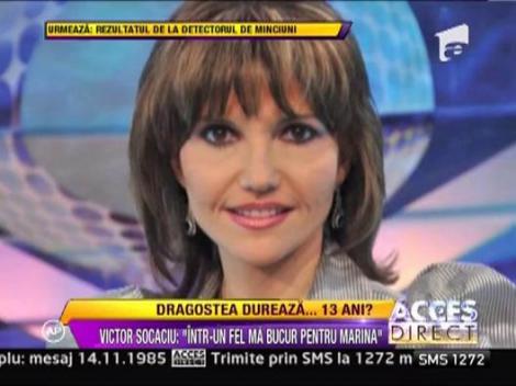 Victor Socaciu: "Intr-un fel ma bucur pentru Marina Almasan"