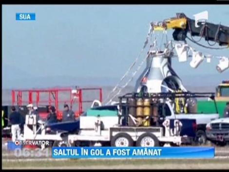 Austriacul Felix Baumgartner si-a amanat tentativa de a depasi viteza sunetului in cadere libera