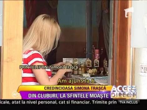 Simona Trasca, in pelerinaj la Moastele Sfantei Parascheva