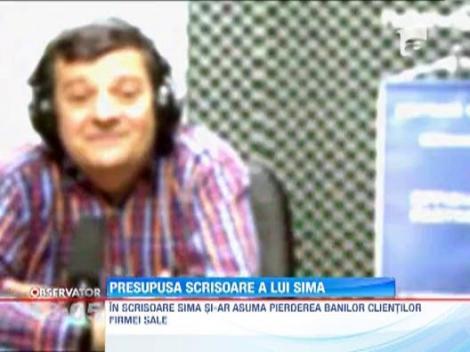 UPDATE! Cristian Sima a trimis o scrisoare! "Moral sunt responsabil in totalitate de pierderile clientilor"