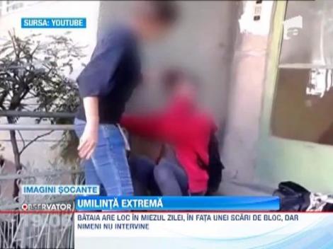 IMAGINI SOCANTE! Adolescenta, umilita si batuta din gelozie