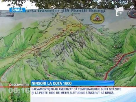 In masivul Bucegi, iarna si-a intrat in drepturi! Ninge de cateva zile