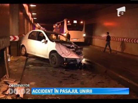 Accident in Pasajul Unirii din Capitala