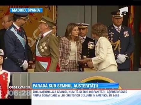 Spaniolii au sarbatorit Ziua Nationala sub semnul austeritatii