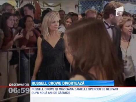 Russell Crowe divorteaza dupa noua ani de casnicie